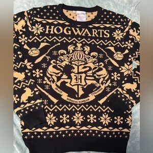 Warner Bros. Hogwarts Black and Gold Sweater